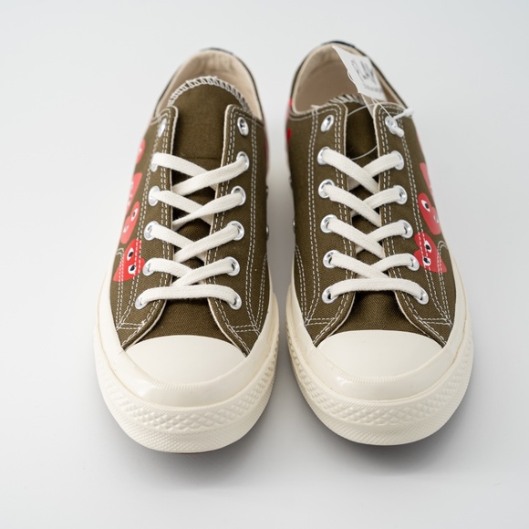 Size 8 - Converse Comme des Garçons Play Chuck 70 Low Multi Heart Green main image 10